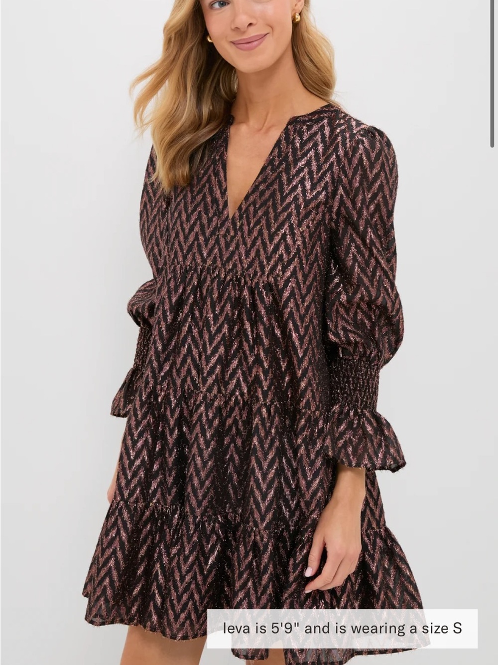 POMANDER PLACE Metallic Ikat Kenzo Dress